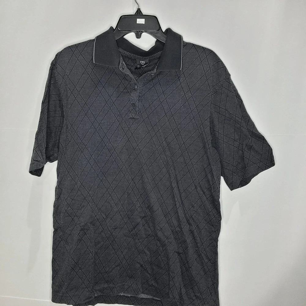 Mens Nike Golf Polo,‎ Black/gray, size Medium